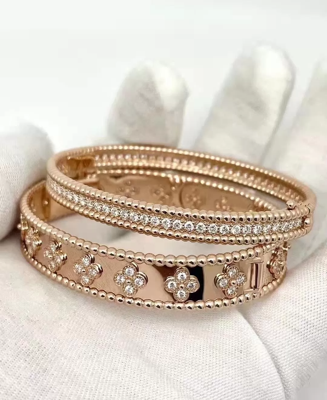 lắc tay nữ perlée diamonds bracelet, 1 row, large model 02