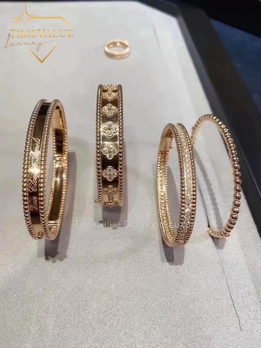 lắc tay nữ perlée diamonds bracelet, 1 row, large model 04